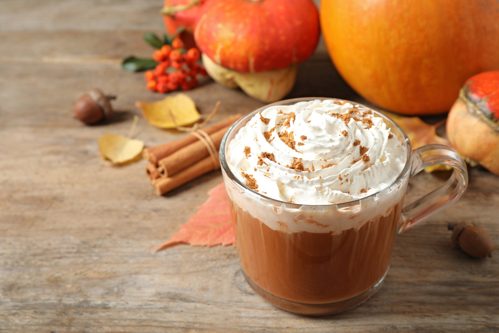 Sweet pumpkin spice latte